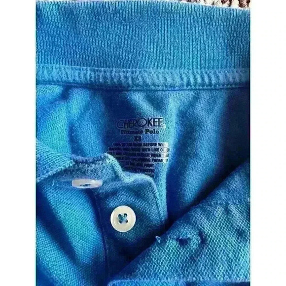 Cherokee Toddler Blue Polo Shirt - Picture 3 of 3